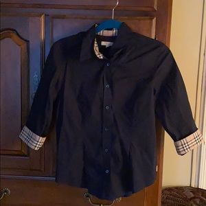 Burberry Slim Fit 3/4 Button Down